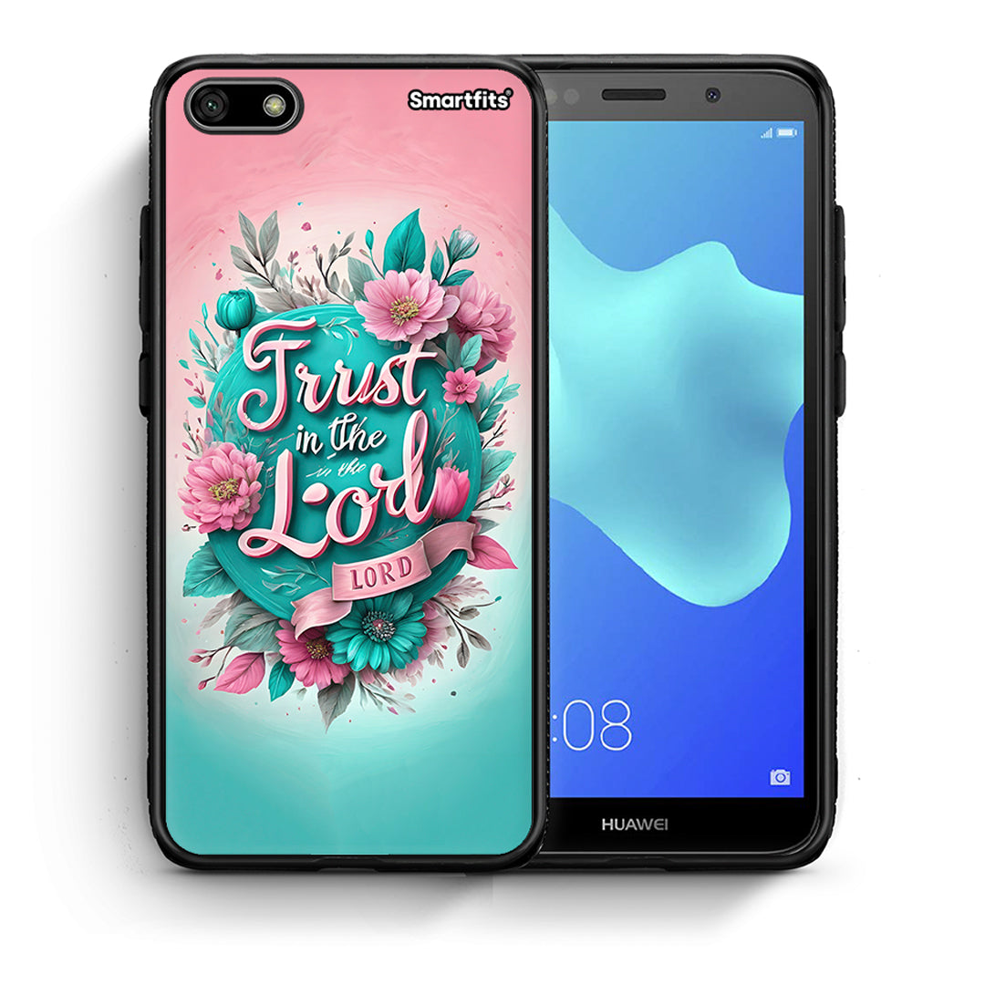 Θήκη Huawei Y5 2018/Honor 7S Lord Trust από τη Smartfits με σχέδιο στο πίσω μέρος και μαύρο περίβλημα | Huawei Y5 2018/Honor 7S Lord Trust case with colorful back and black bezels