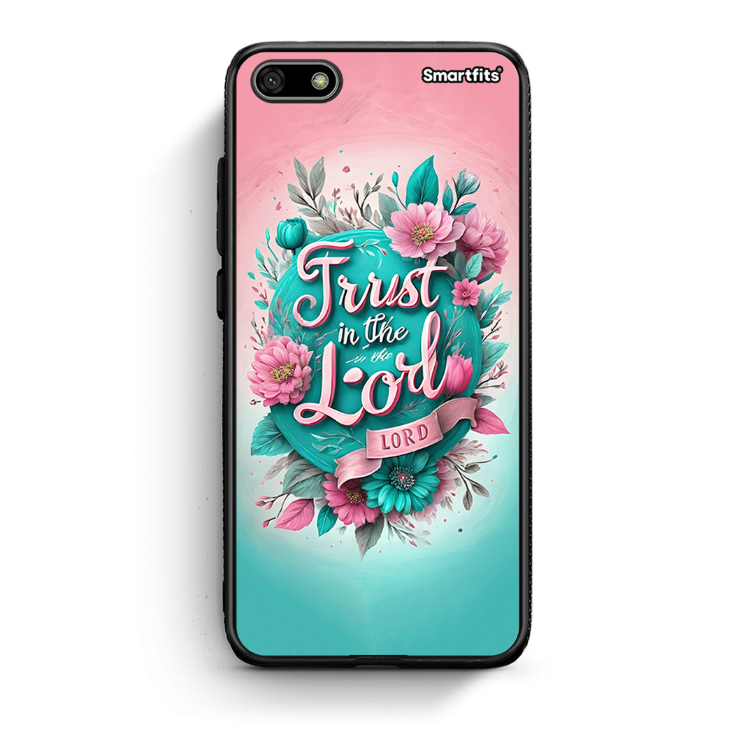 Huawei Y5 2018 Lord Trust θήκη από τη Smartfits με σχέδιο στο πίσω μέρος και μαύρο περίβλημα | Smartphone case with colorful back and black bezels by Smartfits