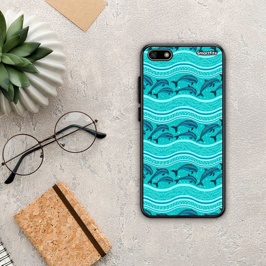 Swimming Dolphins - Huawei Y5 2018 / Honor 7S case