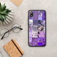 Thumbnail for Purple Aesthetic Collage - Huawei Y5 2019 θήκη