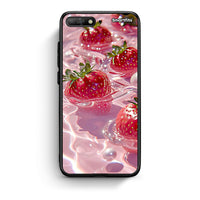 Thumbnail for Huawei Y6 2018 Juicy Strawberries θήκη από τη Smartfits με σχέδιο στο πίσω μέρος και μαύρο περίβλημα | Smartphone case with colorful back and black bezels by Smartfits