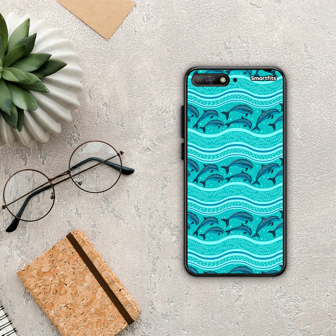 Swimming Dolphins - Huawei Y6 2018 / Honor 7A case