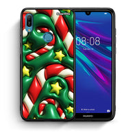 Thumbnail for Θήκη Huawei Y6 2019 Christmas Bubbles από τη Smartfits με σχέδιο στο πίσω μέρος και μαύρο περίβλημα | Huawei Y6 2019 Christmas Bubbles case with colorful back and black bezels