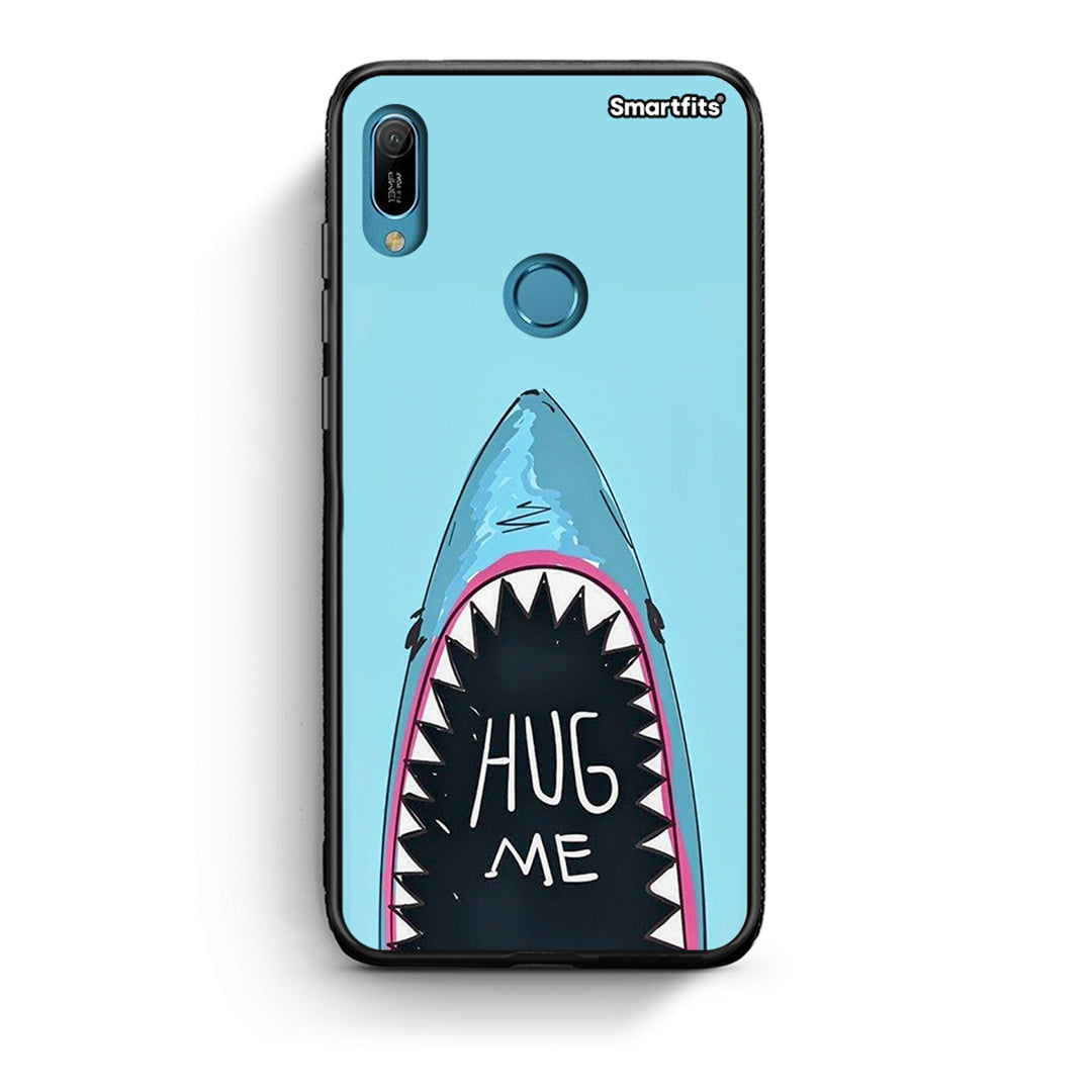 Huawei Y6 2019 Hug Me θήκη από τη Smartfits με σχέδιο στο πίσω μέρος και μαύρο περίβλημα | Smartphone case with colorful back and black bezels by Smartfits