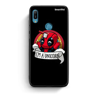 Thumbnail for Huawei Y6 2019 Unicorn Deadpool θήκη από τη Smartfits με σχέδιο στο πίσω μέρος και μαύρο περίβλημα | Smartphone case with colorful back and black bezels by Smartfits