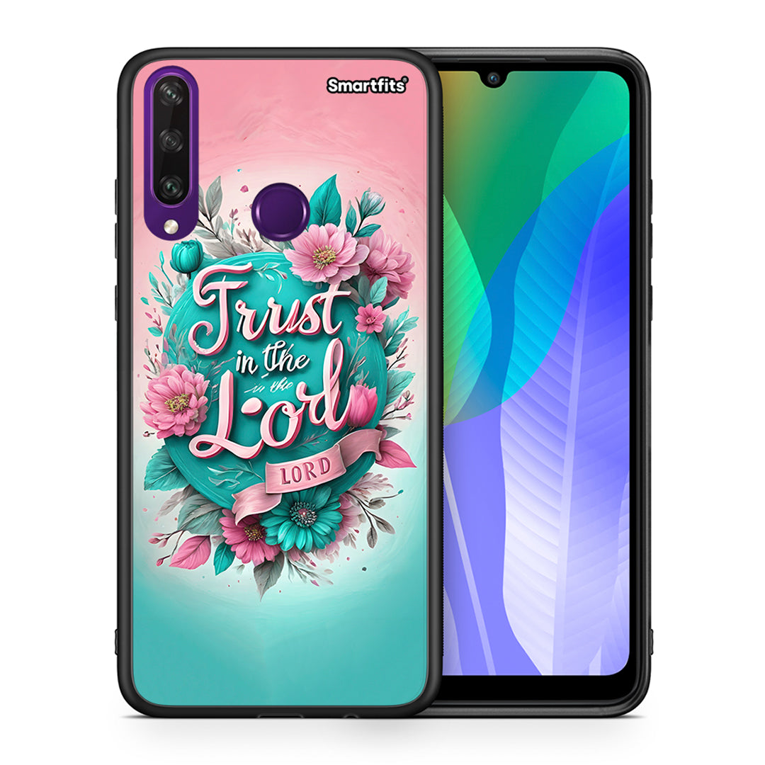 Θήκη Huawei Y6p Lord Trust από τη Smartfits με σχέδιο στο πίσω μέρος και μαύρο περίβλημα | Huawei Y6p Lord Trust case with colorful back and black bezels