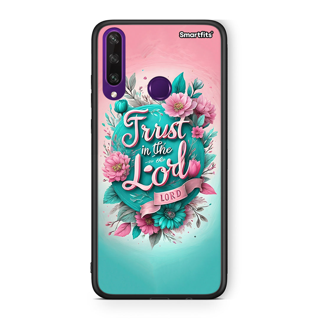 Huawei Y6p Lord Trust θήκη από τη Smartfits με σχέδιο στο πίσω μέρος και μαύρο περίβλημα | Smartphone case with colorful back and black bezels by Smartfits