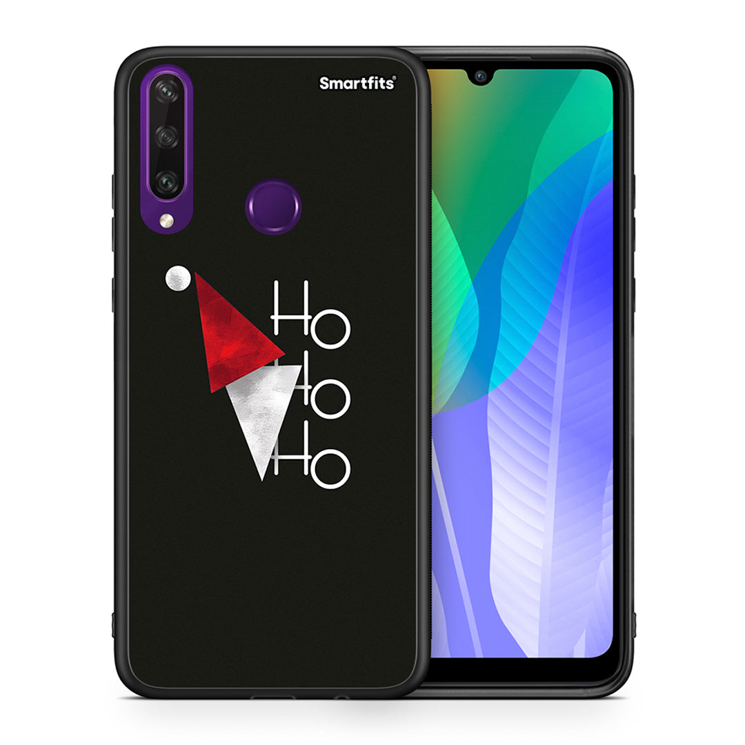 Θήκη Huawei Y6p Minimal Christmas από τη Smartfits με σχέδιο στο πίσω μέρος και μαύρο περίβλημα | Huawei Y6p Minimal Christmas case with colorful back and black bezels