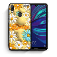 Thumbnail for Θήκη Huawei Y7 2019 Bubble Daisies από τη Smartfits με σχέδιο στο πίσω μέρος και μαύρο περίβλημα | Huawei Y7 2019 Bubble Daisies case with colorful back and black bezels