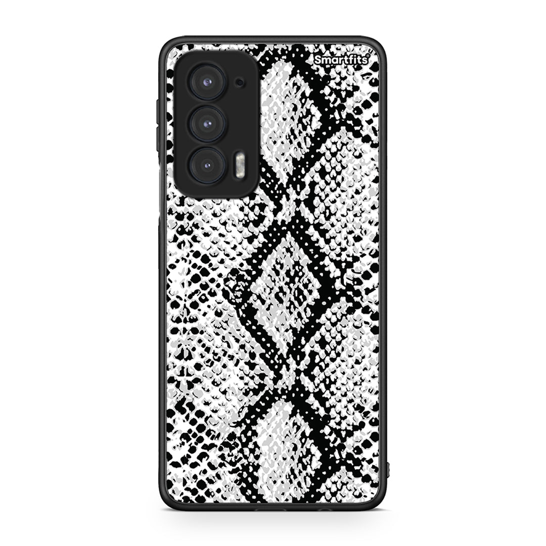 24 - Motorola Edge 20 5G White Snake Animal case, cover, bumper