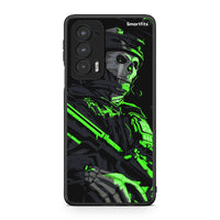 Thumbnail for Motorola Edge 20 5G Green Soldier Θήκη Αγίου Βαλεντίνου από τη Smartfits με σχέδιο στο πίσω μέρος και μαύρο περίβλημα | Smartphone case with colorful back and black bezels by Smartfits