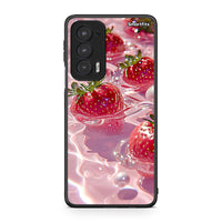 Thumbnail for Motorola Edge 20 5G Juicy Strawberries θήκη από τη Smartfits με σχέδιο στο πίσω μέρος και μαύρο περίβλημα | Smartphone case with colorful back and black bezels by Smartfits