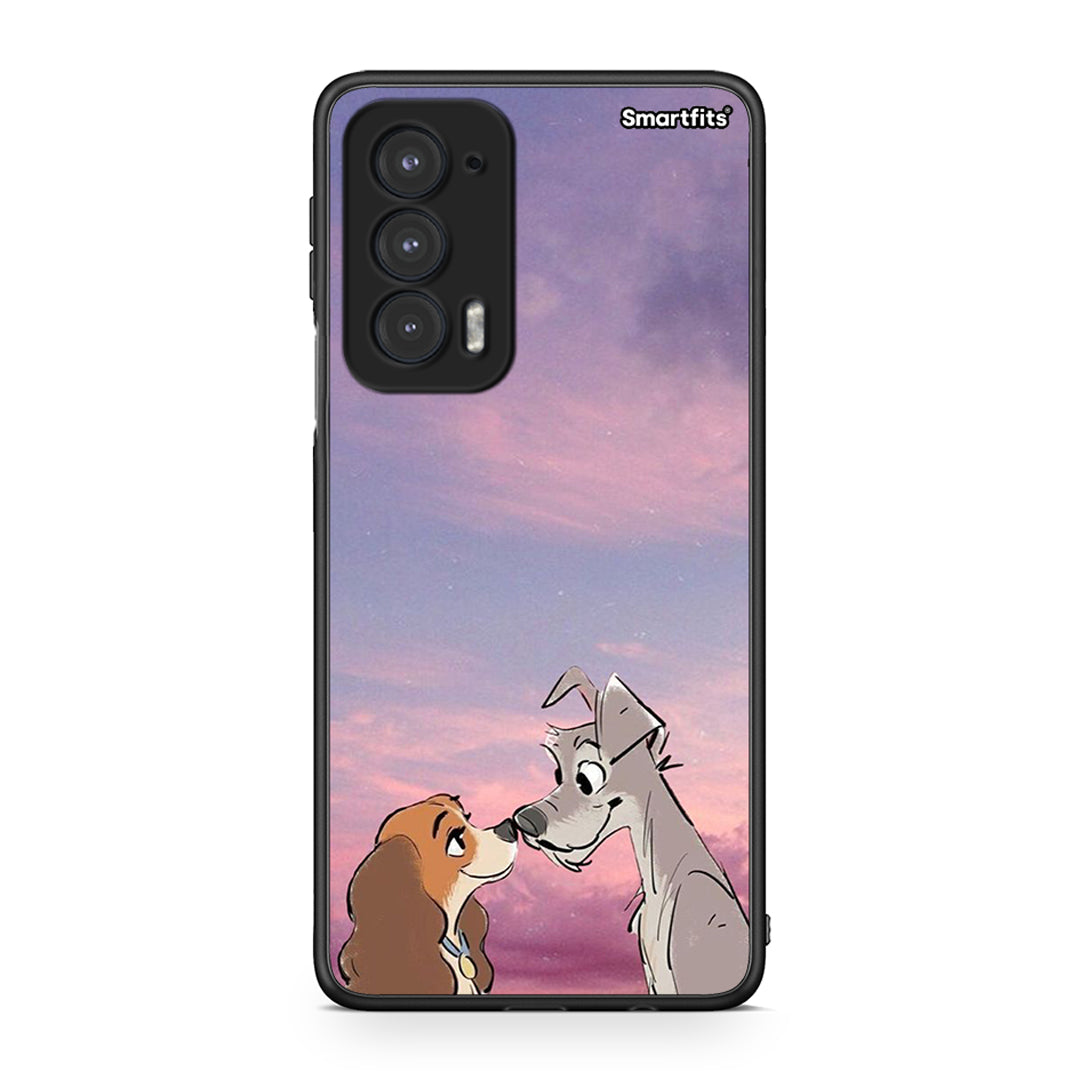 Motorola Edge 20 5G Lady And Tramp θήκη από τη Smartfits με σχέδιο στο πίσω μέρος και μαύρο περίβλημα | Smartphone case with colorful back and black bezels by Smartfits