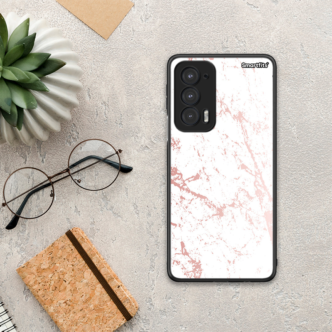 Marble Pink Splash - Motorola Edge 20 5G θήκη