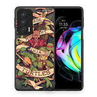 Thumbnail for Θήκη Motorola Edge 20 5G Ninja Turtles από τη Smartfits με σχέδιο στο πίσω μέρος και μαύρο περίβλημα | Motorola Edge 20 5G Ninja Turtles case with colorful back and black bezels