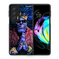 Thumbnail for Θήκη Motorola Edge 20 5G Thanos PopArt από τη Smartfits με σχέδιο στο πίσω μέρος και μαύρο περίβλημα | Motorola Edge 20 5G Thanos PopArt case with colorful back and black bezels