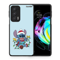 Thumbnail for Θήκη Motorola Edge 20 5G Santa Stich από τη Smartfits με σχέδιο στο πίσω μέρος και μαύρο περίβλημα | Motorola Edge 20 5G Santa Stich case with colorful back and black bezels