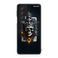 Thumbnail for Motorola Edge 20 5G Skull King Ace θήκη από τη Smartfits με σχέδιο στο πίσω μέρος και μαύρο περίβλημα | Smartphone case with colorful back and black bezels by Smartfits