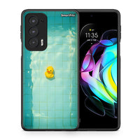 Thumbnail for Θήκη Motorola Edge 20 5G Yellow Duck από τη Smartfits με σχέδιο στο πίσω μέρος και μαύρο περίβλημα | Motorola Edge 20 5G Yellow Duck case with colorful back and black bezels