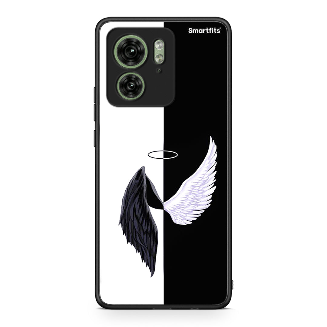 Motorola Edge 40 5G Angels Demons θήκη από τη Smartfits με σχέδιο στο πίσω μέρος και μαύρο περίβλημα | Smartphone case with colorful back and black bezels by Smartfits