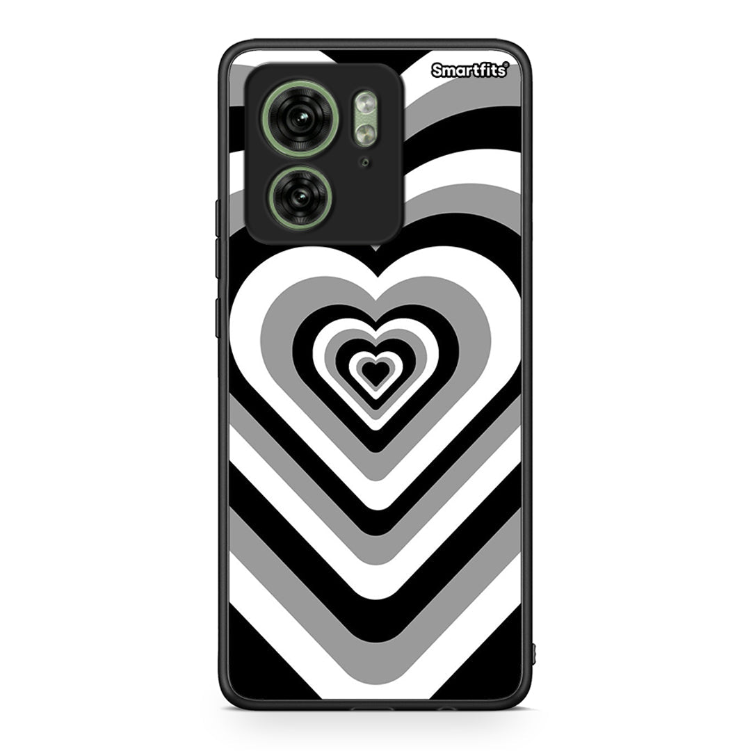 Motorola Edge 40 5G Black Hearts θήκη από τη Smartfits με σχέδιο στο πίσω μέρος και μαύρο περίβλημα | Smartphone case with colorful back and black bezels by Smartfits