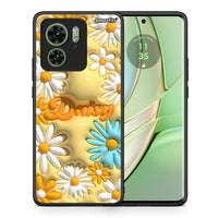 Thumbnail for Θήκη Motorola Edge 40 5G Bubble Daisies από τη Smartfits με σχέδιο στο πίσω μέρος και μαύρο περίβλημα | Motorola Edge 40 5G Bubble Daisies case with colorful back and black bezels