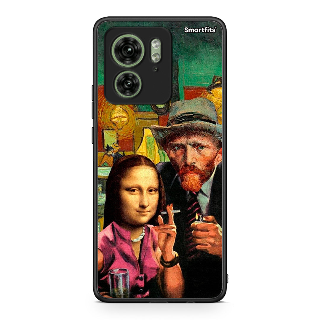 Motorola Edge 40 5G Funny Art θήκη από τη Smartfits με σχέδιο στο πίσω μέρος και μαύρο περίβλημα | Smartphone case with colorful back and black bezels by Smartfits