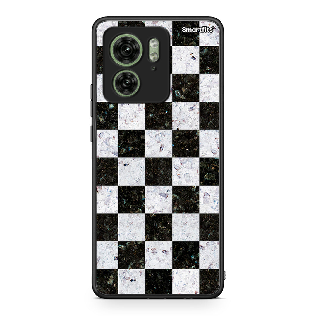 4 - Motorola Edge 40 5G Square Geometric Marble case, cover, bumper