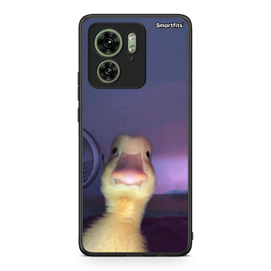 Motorola Edge 40 5G Meme Duck θήκη από τη Smartfits με σχέδιο στο πίσω μέρος και μαύρο περίβλημα | Smartphone case with colorful back and black bezels by Smartfits