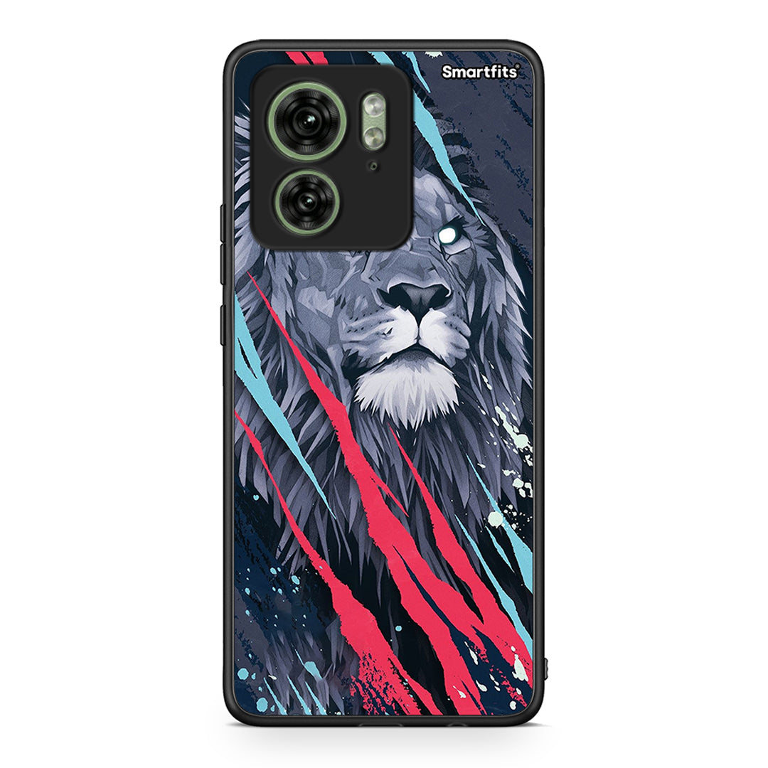 4 - Motorola Edge 40 5G Lion Designer PopArt case, cover, bumper