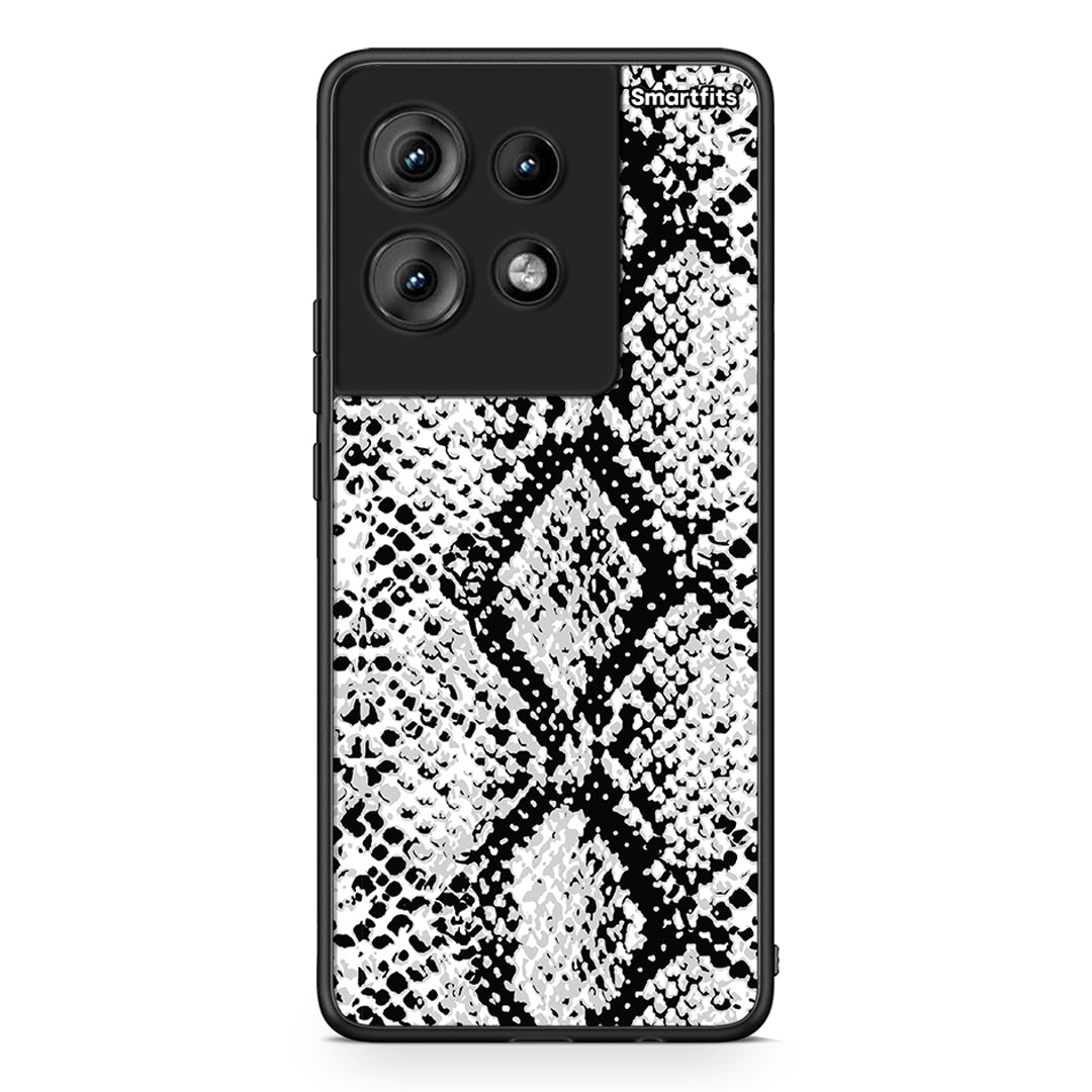 24 - Motorola Edge 50 White Snake Animal case, cover, bumper