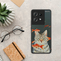 Thumbnail for Cat Goldfish - Motorola Edge 50 θήκη