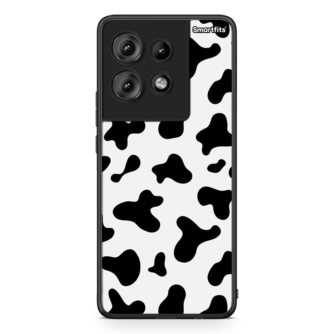 Motorola Edge 50 Cow Print θήκη από τη Smartfits με σχέδιο στο πίσω μέρος και μαύρο περίβλημα | Smartphone case with colorful back and black bezels by Smartfits