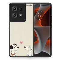 Thumbnail for Θήκη Motorola Edge 50 Dalmatians Love από τη Smartfits με σχέδιο στο πίσω μέρος και μαύρο περίβλημα | Motorola Edge 50 Dalmatians Love case with colorful back and black bezels