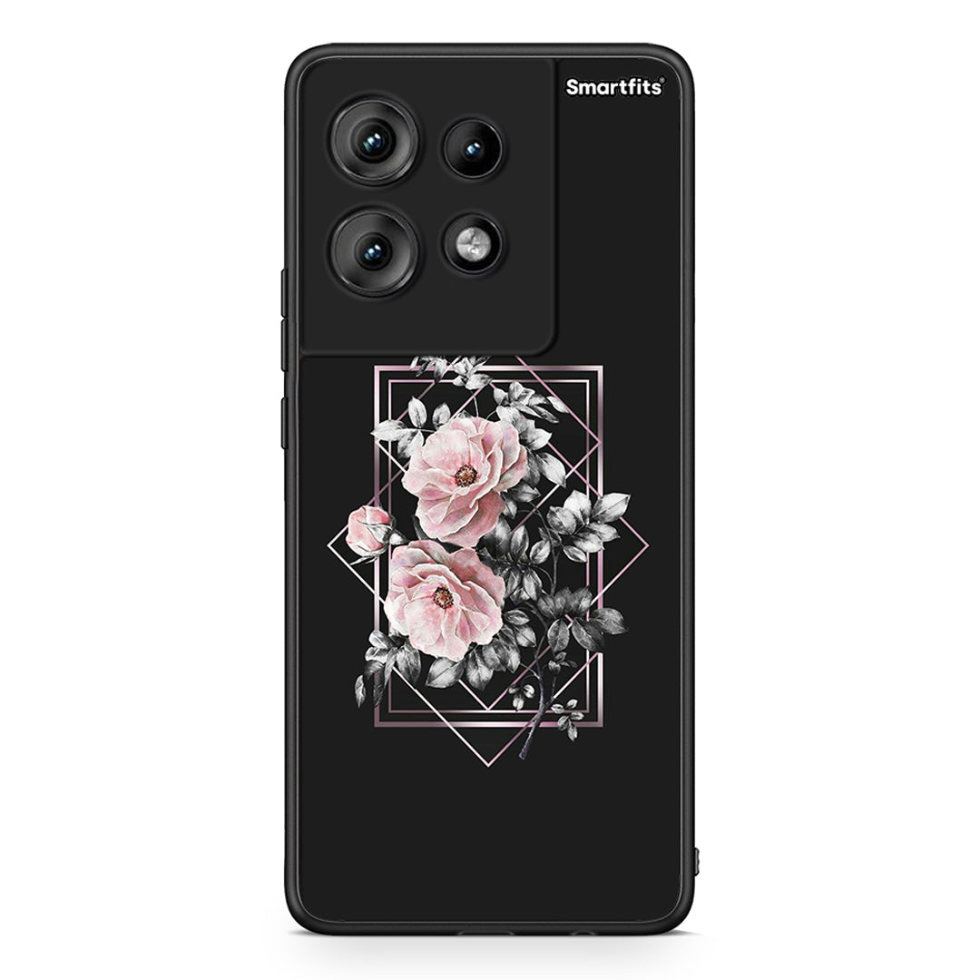 4 - Motorola Edge 50 Frame Flower case, cover, bumper