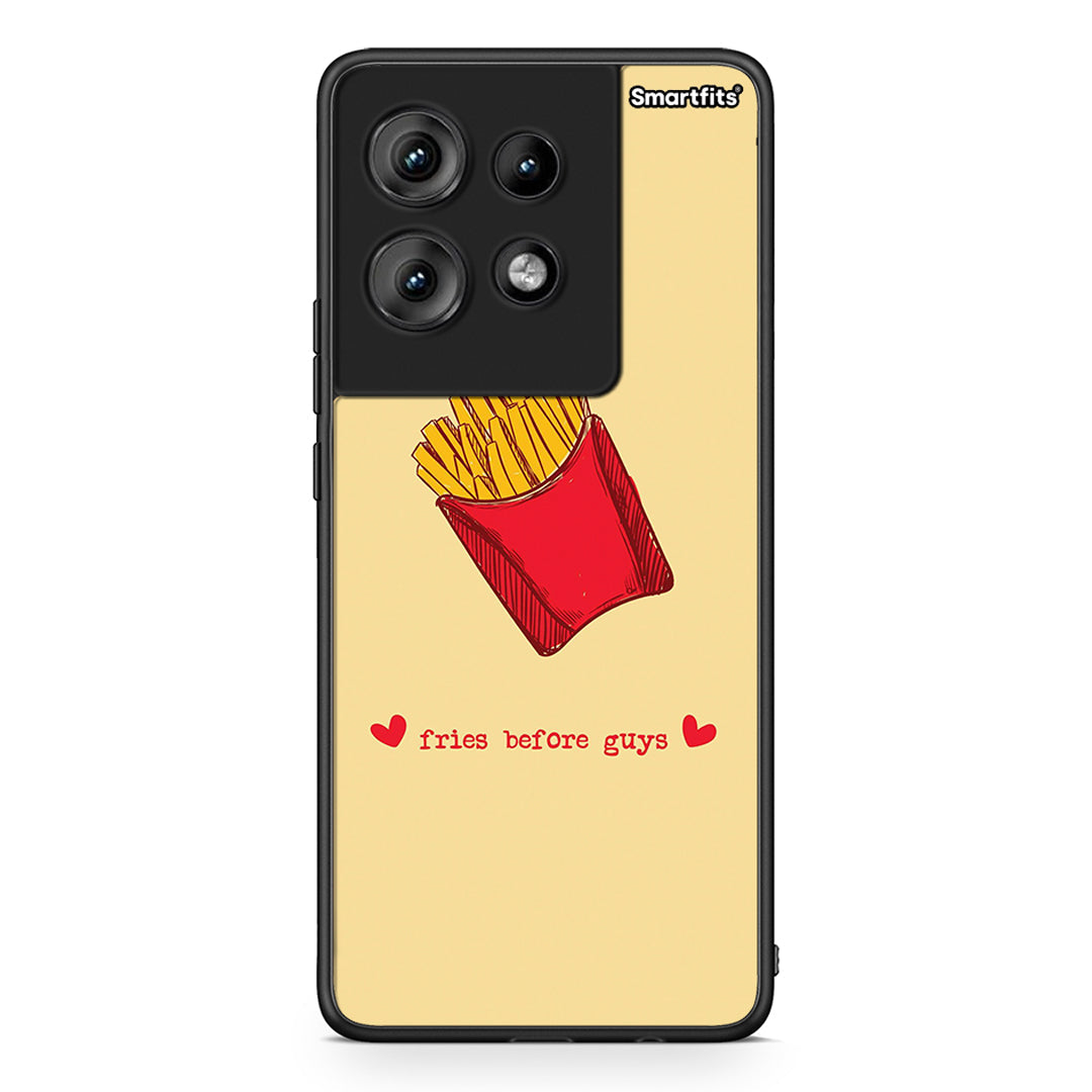 Motorola Edge 50 Fries Before Guys Θήκη Αγίου Βαλεντίνου από τη Smartfits με σχέδιο στο πίσω μέρος και μαύρο περίβλημα | Smartphone case with colorful back and black bezels by Smartfits