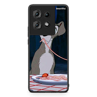 Thumbnail for Motorola Edge 50 Lady And Tramp 1 Θήκη Αγίου Βαλεντίνου από τη Smartfits με σχέδιο στο πίσω μέρος και μαύρο περίβλημα | Smartphone case with colorful back and black bezels by Smartfits