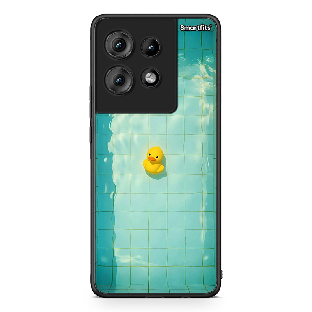 Motorola Edge 50 Yellow Duck θήκη από τη Smartfits με σχέδιο στο πίσω μέρος και μαύρο περίβλημα | Smartphone case with colorful back and black bezels by Smartfits