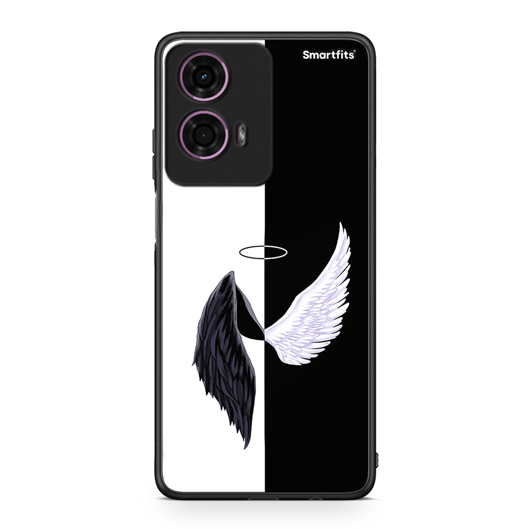 Motorola G24 Angels Demons θήκη από τη Smartfits με σχέδιο στο πίσω μέρος και μαύρο περίβλημα | Smartphone case with colorful back and black bezels by Smartfits