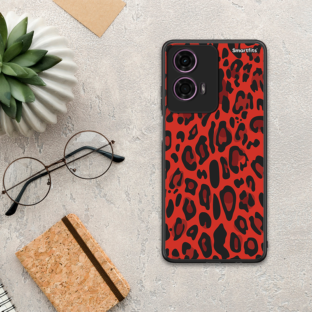 Animal Red Leopard - Motorola G24 θήκη