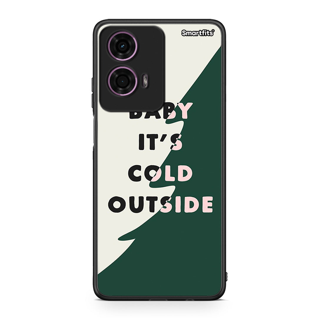 Motorola G24 Cold Outside θήκη από τη Smartfits με σχέδιο στο πίσω μέρος και μαύρο περίβλημα | Smartphone case with colorful back and black bezels by Smartfits