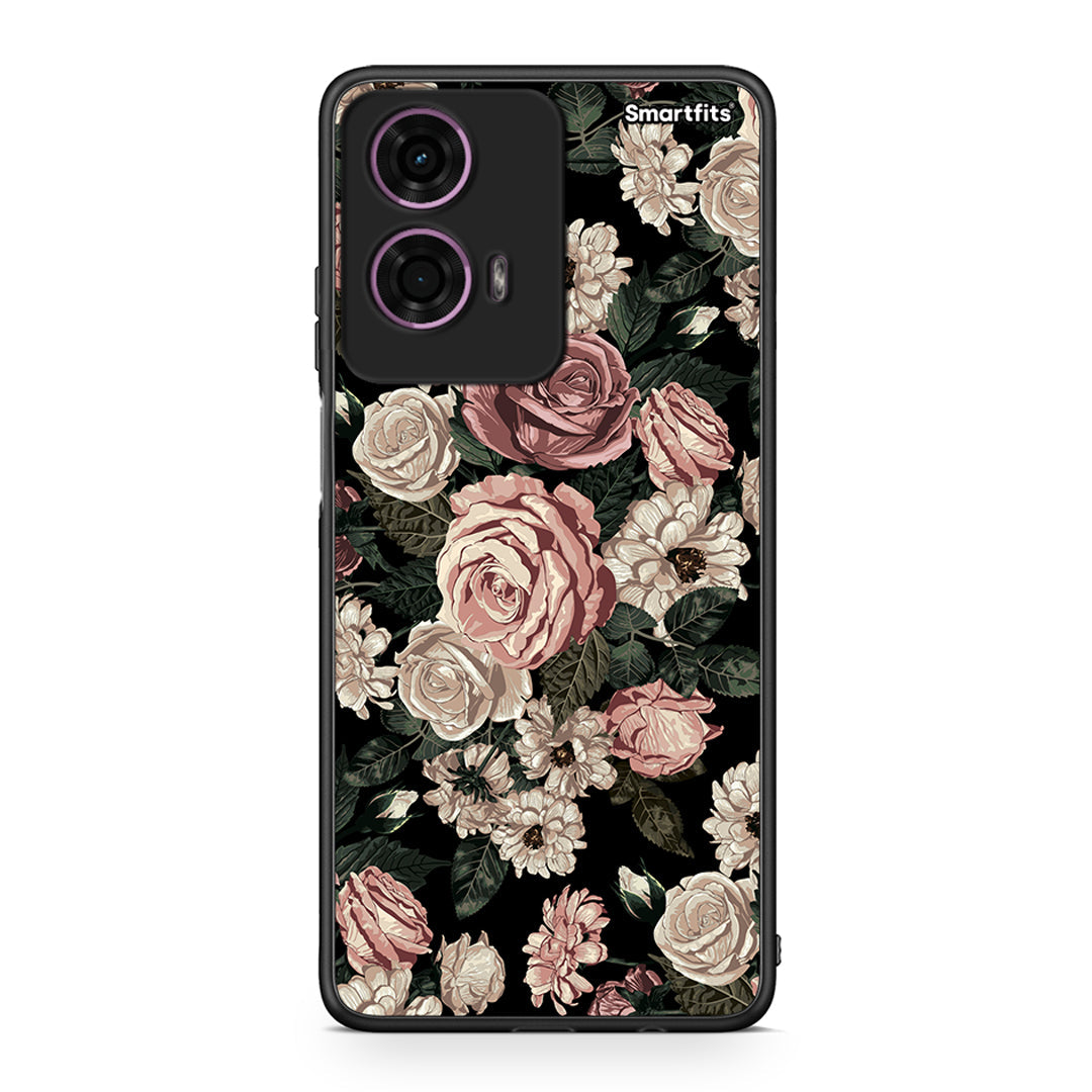 4 - Motorola G24 Wild Roses Flower case, cover, bumper