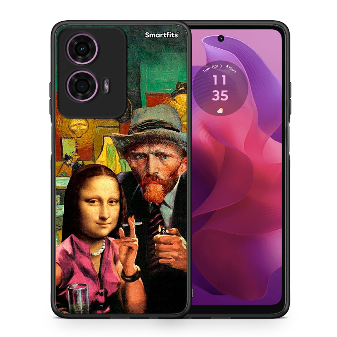 Θήκη Motorola G24 Funny Art από τη Smartfits με σχέδιο στο πίσω μέρος και μαύρο περίβλημα | Motorola G24 Funny Art case with colorful back and black bezels