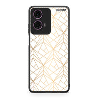 Thumbnail for 111 - Motorola G24 Luxury White Geometric case, cover, bumper