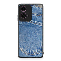 Thumbnail for Motorola G24 Jeans Pocket θήκη από τη Smartfits με σχέδιο στο πίσω μέρος και μαύρο περίβλημα | Smartphone case with colorful back and black bezels by Smartfits