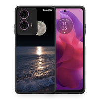 Thumbnail for Θήκη Motorola G24 Moon Landscape από τη Smartfits με σχέδιο στο πίσω μέρος και μαύρο περίβλημα | Motorola G24 Moon Landscape case with colorful back and black bezels