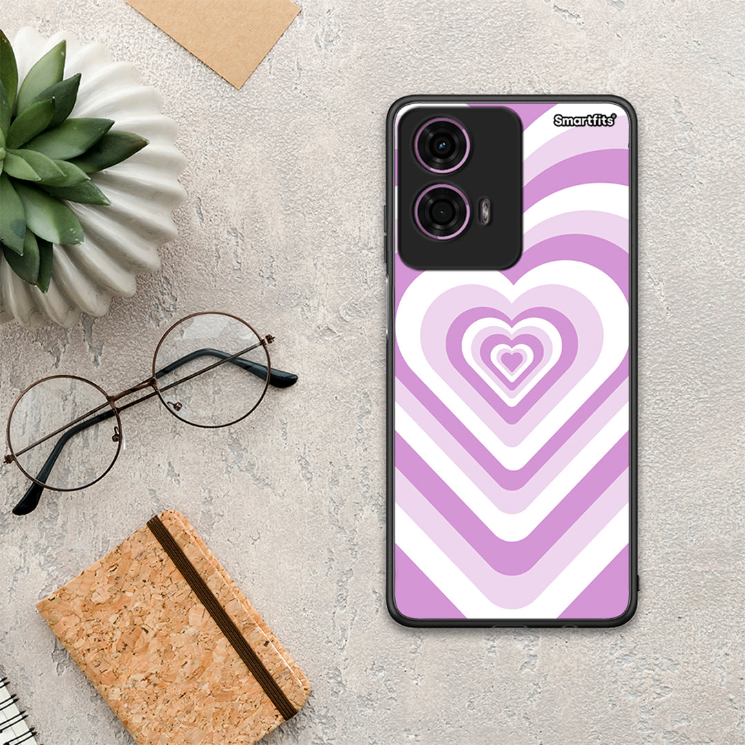 Lilac Hearts - Motorola G24 θήκη