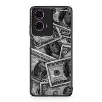 Thumbnail for Motorola G24 Money Dollars θήκη από τη Smartfits με σχέδιο στο πίσω μέρος και μαύρο περίβλημα | Smartphone case with colorful back and black bezels by Smartfits