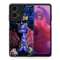 Thumbnail for Θήκη Motorola G24 Thanos PopArt από τη Smartfits με σχέδιο στο πίσω μέρος και μαύρο περίβλημα | Motorola G24 Thanos PopArt case with colorful back and black bezels