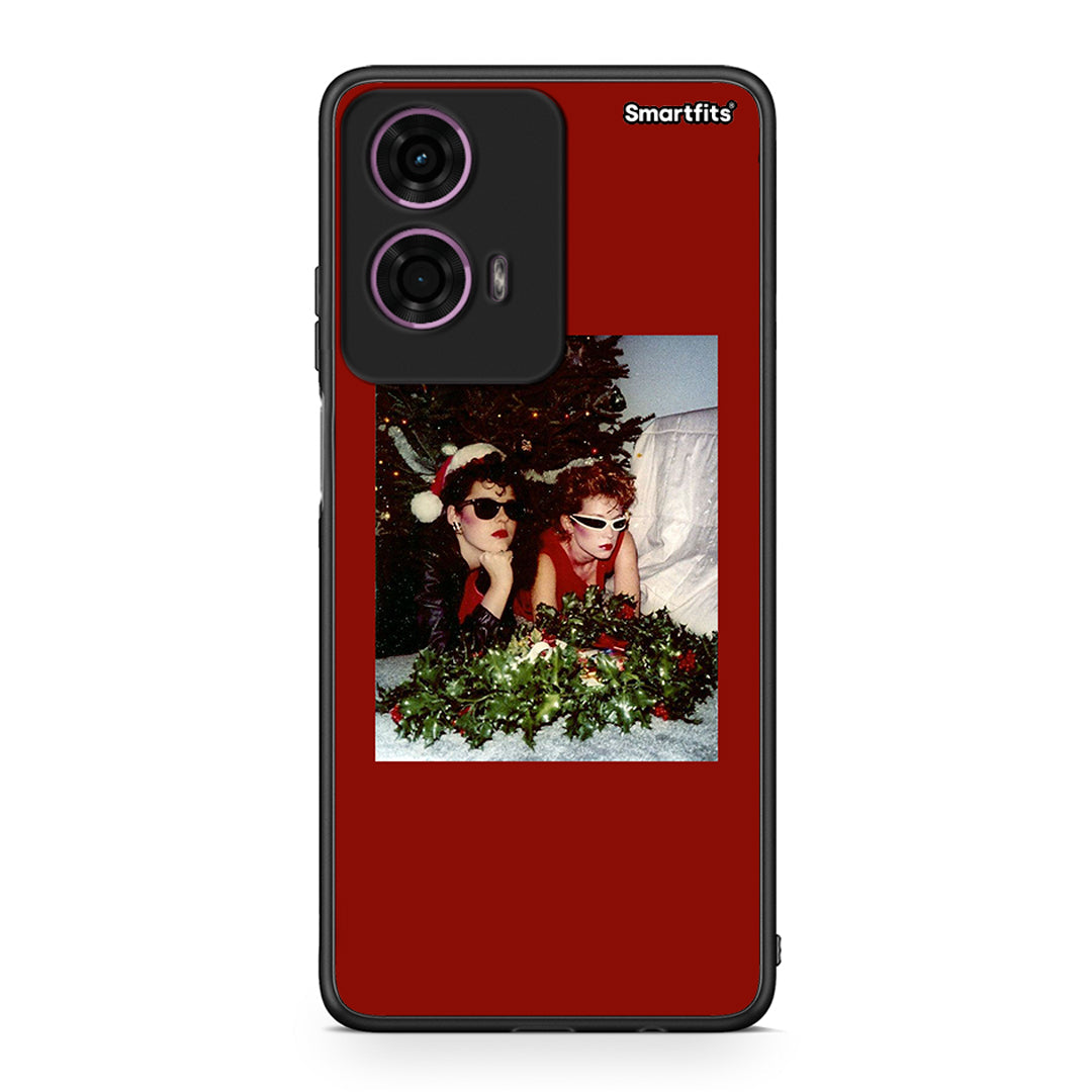 Motorola G24 Waiting For Xmas θήκη από τη Smartfits με σχέδιο στο πίσω μέρος και μαύρο περίβλημα | Smartphone case with colorful back and black bezels by Smartfits